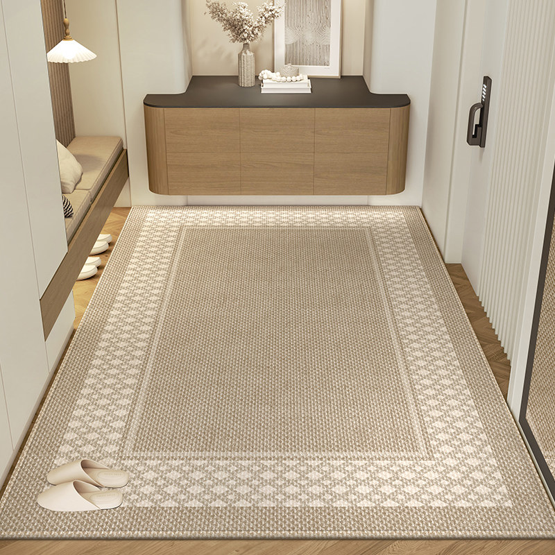 2024新款门口耐脏奶油风入户门地垫进门地毯家用门垫轻奢玄关脚垫,居家布艺,入户地垫,淘宝优惠券,粉丝福利购,淘宝优惠卷
