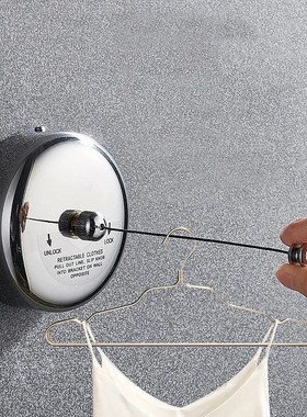 Clothes Drying Rack Rope Home Storage Stainless Steel Retrac