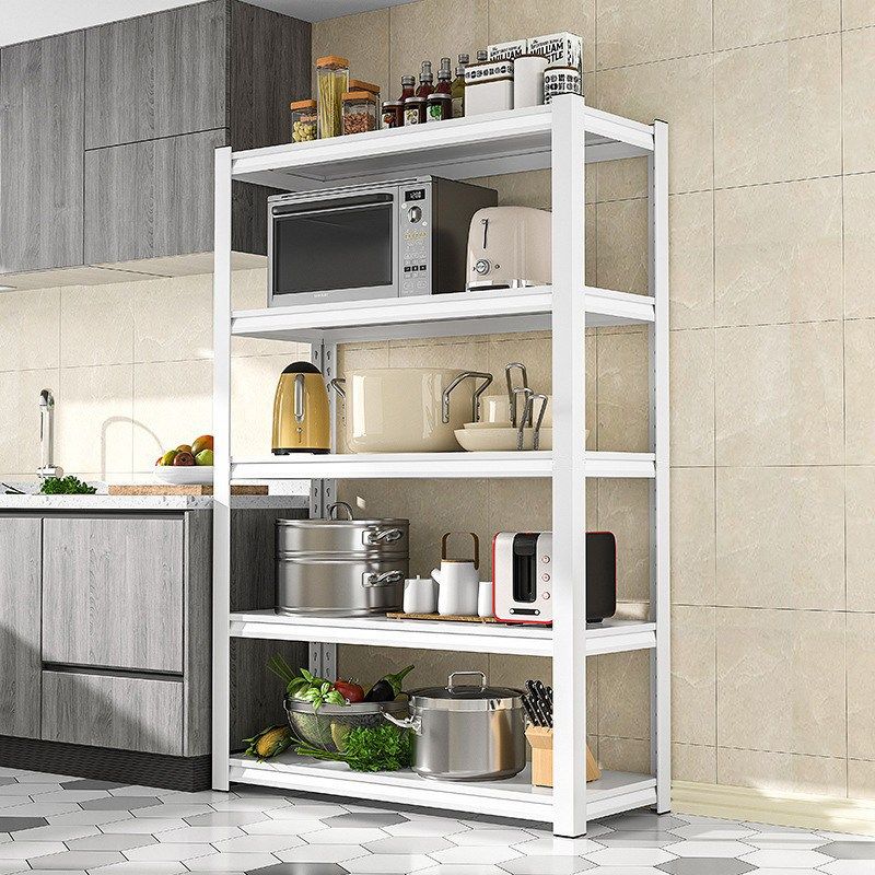白色厨房落地多层收纳架微波炉烤箱阳台储物架家用金属,厨房/烹饪用具,抹布架/厨房清洁收纳架,淘宝优惠券,粉丝福利购,淘宝优惠卷