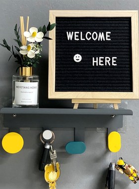 ns毛毡字母留言板实木小黑板儿童拍照道具装饰家居摆件*厘米