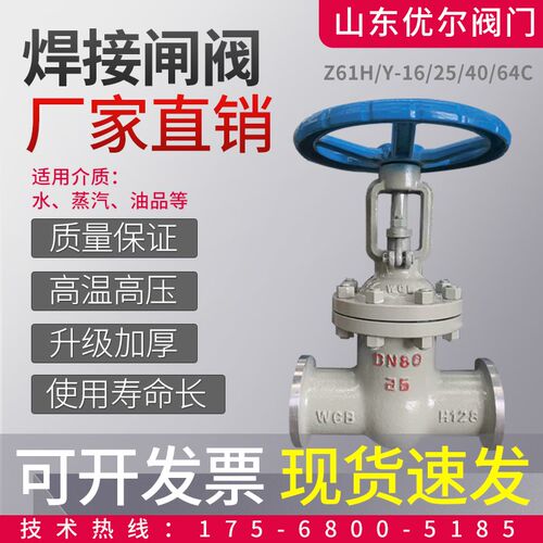 铸钢焊接闸阀对焊Z61H-16C碳钢高温高压蒸汽承插焊DN80 200 250