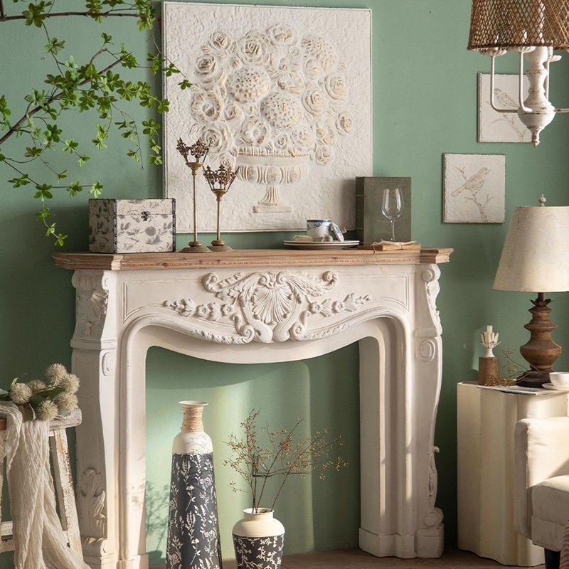 美式复古壁炉架法式实木入户壁炉柜假壁炉道具门厅装饰柜玄关柜子,住宅家具,壁炉架/壁炉柜,淘宝优惠券,粉丝福利购,淘宝优惠卷