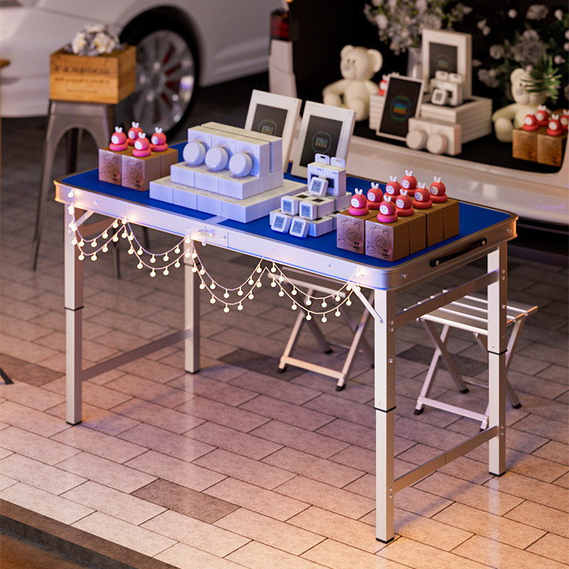 户外便携摆摊折叠桌可升降免安装夜市集市地摊桌露营野餐桌椅套装,住宅家具,折叠桌,淘宝优惠券,粉丝福利购,淘宝优惠卷