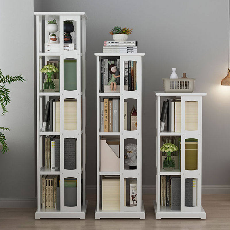 旋转书架落地置物架实木书柜移动儿童家用客厅小书架收纳储物柜子,住宅家具,旋转书架,淘宝优惠券,粉丝福利购,淘宝优惠卷