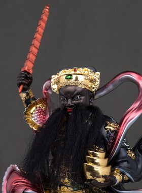 武财神赵公明神像树脂五路财神佛像赵元帅像工艺品摆件家用摆件