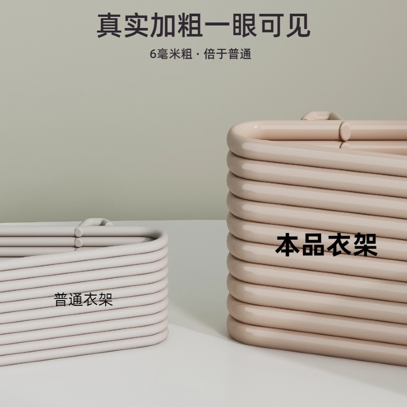 特粗衣架家用挂衣加长加粗防滑无痕晾衣架宿舍用学生防肩角衣架子