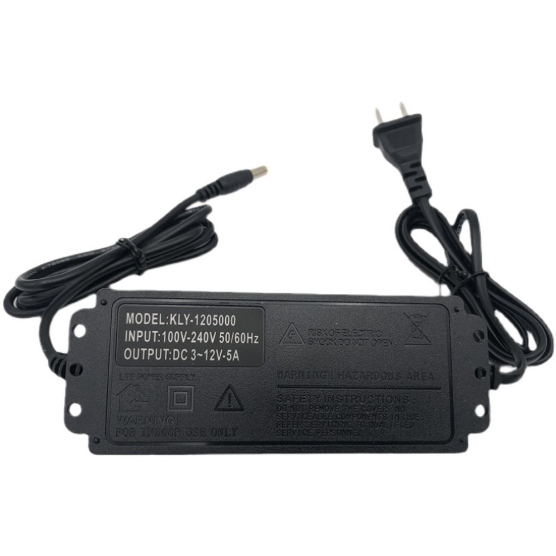 3-24V可调压直流电源适配器无极调速调光 3-12V5A带显示屏多用60W