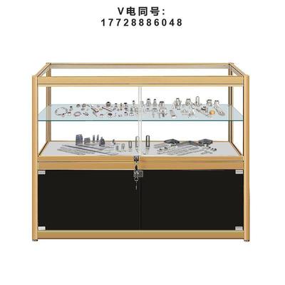 古玩首饰柜珠宝柜手机小摆件展示柜货架五金配件模具双层玻璃柜台