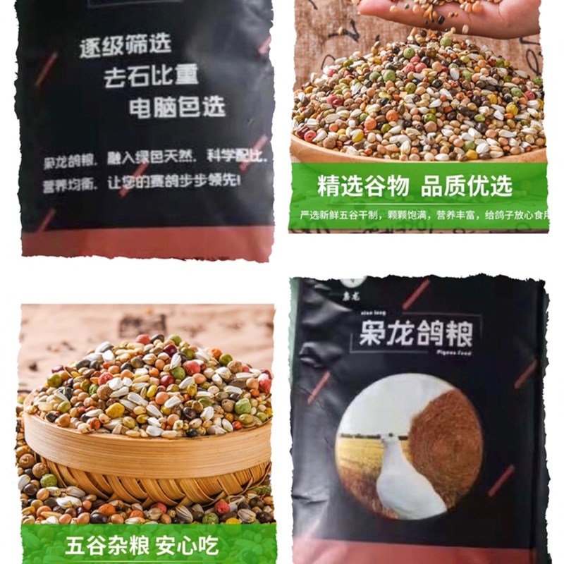 枭龙幼鸽喷窝育雏鸽粮无玉米鸽子类鸟食小颗粒江浙沪皖40斤