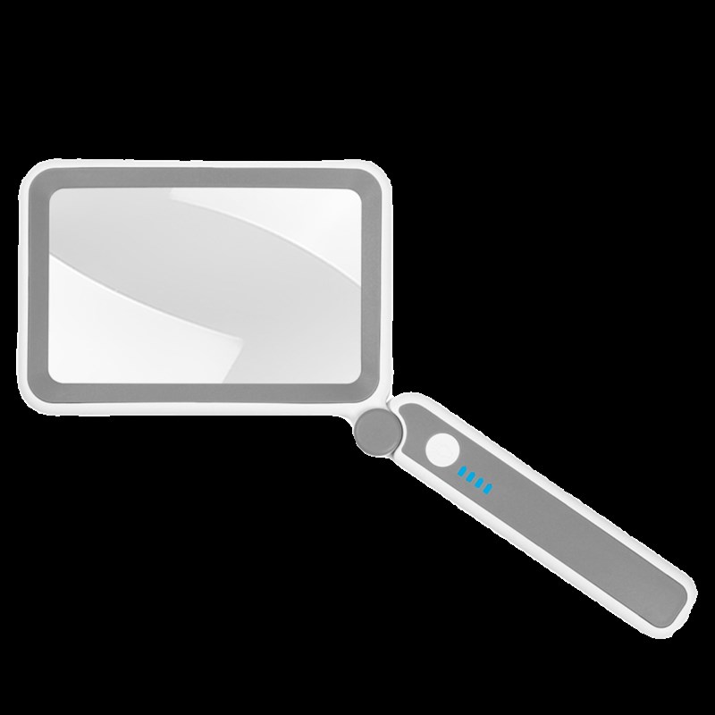 充电高倍10倍手持折叠便携式老人阅读放大镜带灯电子维修元件手机