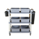白云三层收碗车餐车推车商用餐厅移动收餐车送餐车多功能上菜餐车