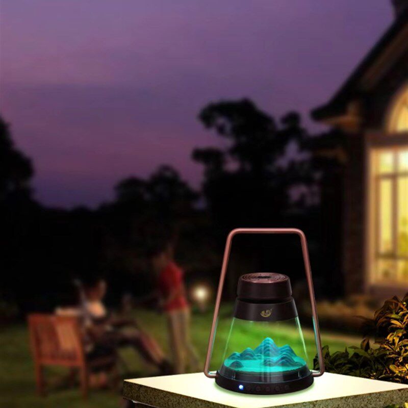 千里古典蓝牙音响熏香氛围灯复古摆件经典养生轻音乐机盘香炉音箱