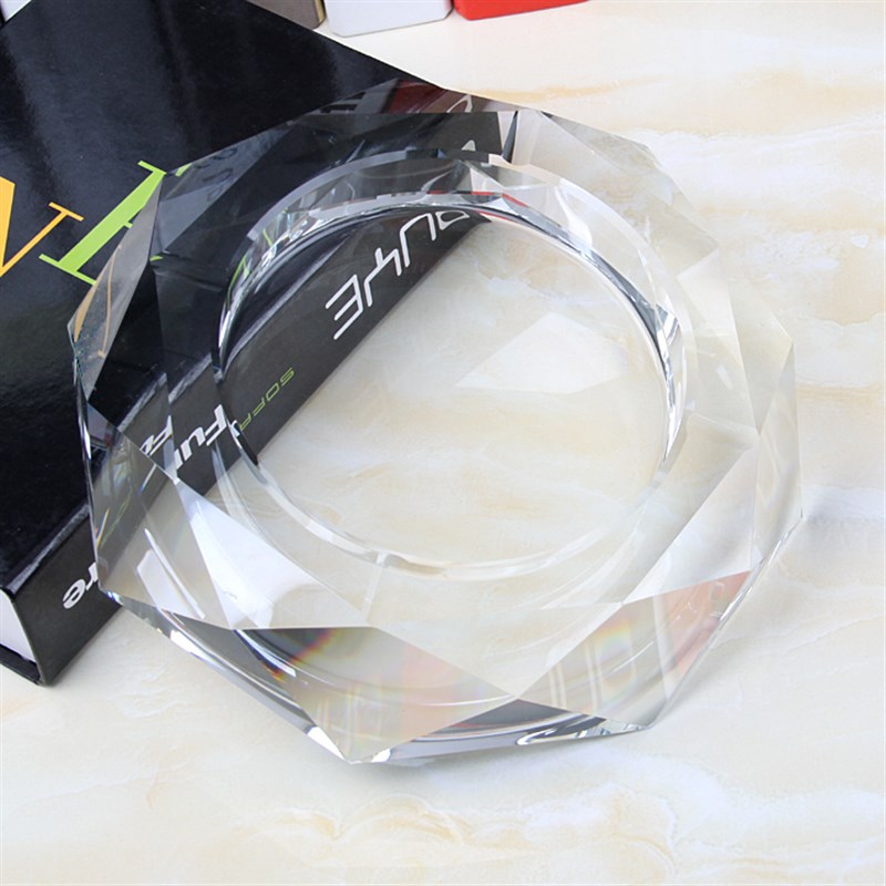 实用时尚水晶烟灰缸创意礼品特大号精品欧式烟缸商务 公司定制