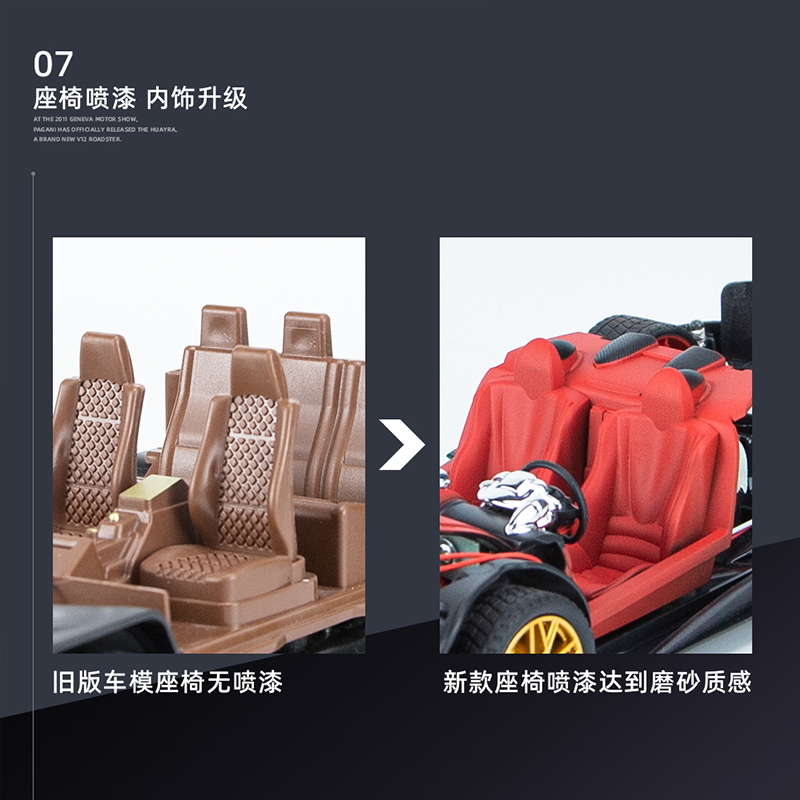 1:24帕加尼风神中国龙合金车模超级跑车汽车模型摆件礼物男孩玩具
