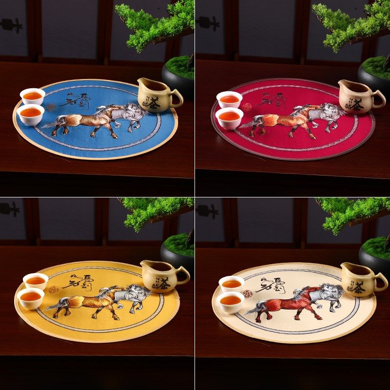新中式茶垫防烫杯垫餐垫隔热垫餐桌布艺垫中国风家用花瓶垫定制,居家布艺,餐垫,淘宝优惠券,粉丝福利购,淘宝优惠卷