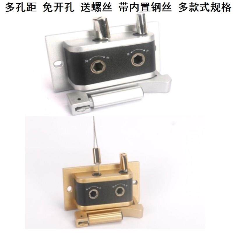 手动内置升降钢丝绳晾衣