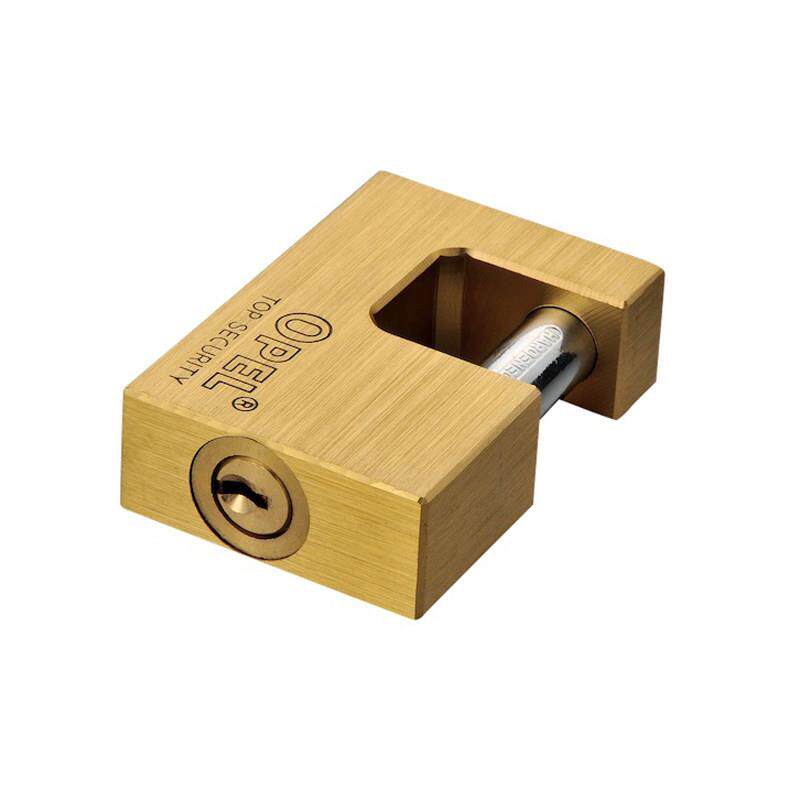 纯铜矩形横开挂锁防剪盗