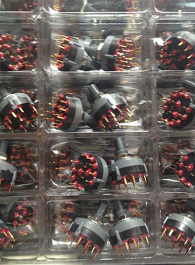 A20503RNCGE进口法国C&K 波段开关5A125V旋转开关12脚镀金双刀5位