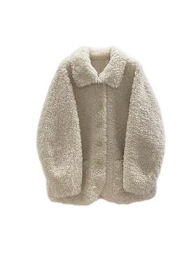 初晓2025冬季意式女短外套秋冬双面外套冬装毛绒女装休闲 25210