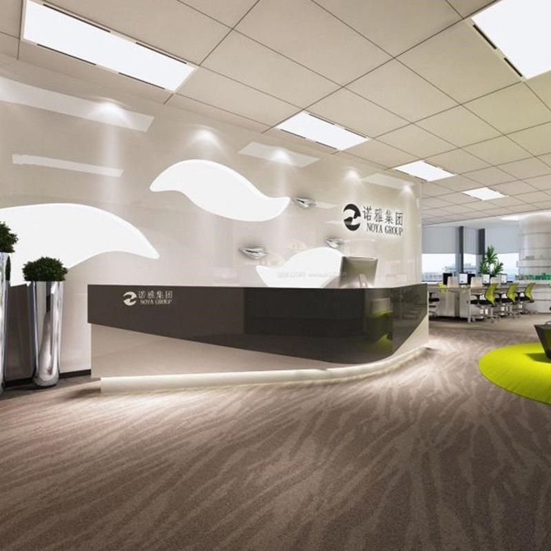 欧式现代简约前台公司接待柜台酒店服务台餐厅收银台设计安装