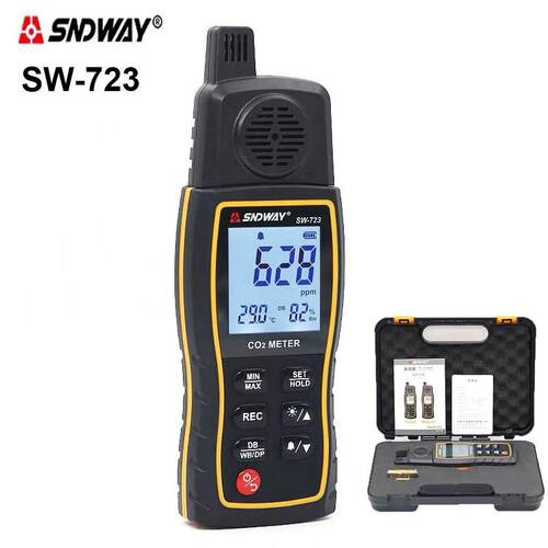 SW-723二氧化碳气体检测仪手持室内家用空气CO2浓度报警器