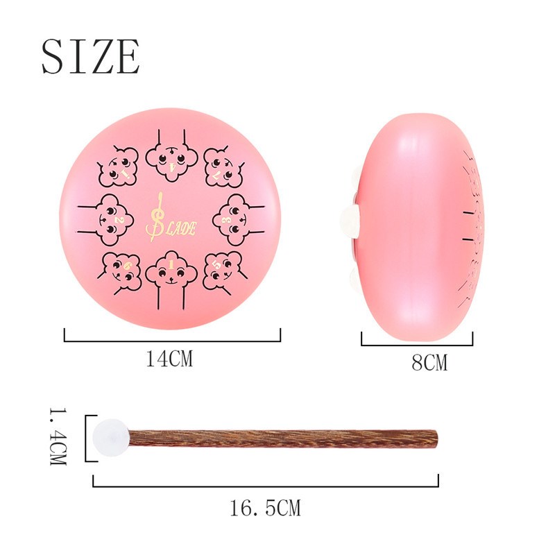 级空灵鼓乐器5.5寸全套配鼓包鼓槌6儿童学生成人初学迷你卡通