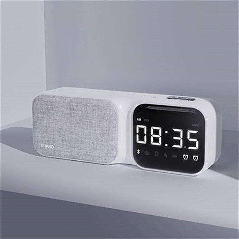 式插卡收音机音响 LED显示屏时钟闹钟复古无线重低音蓝牙音箱