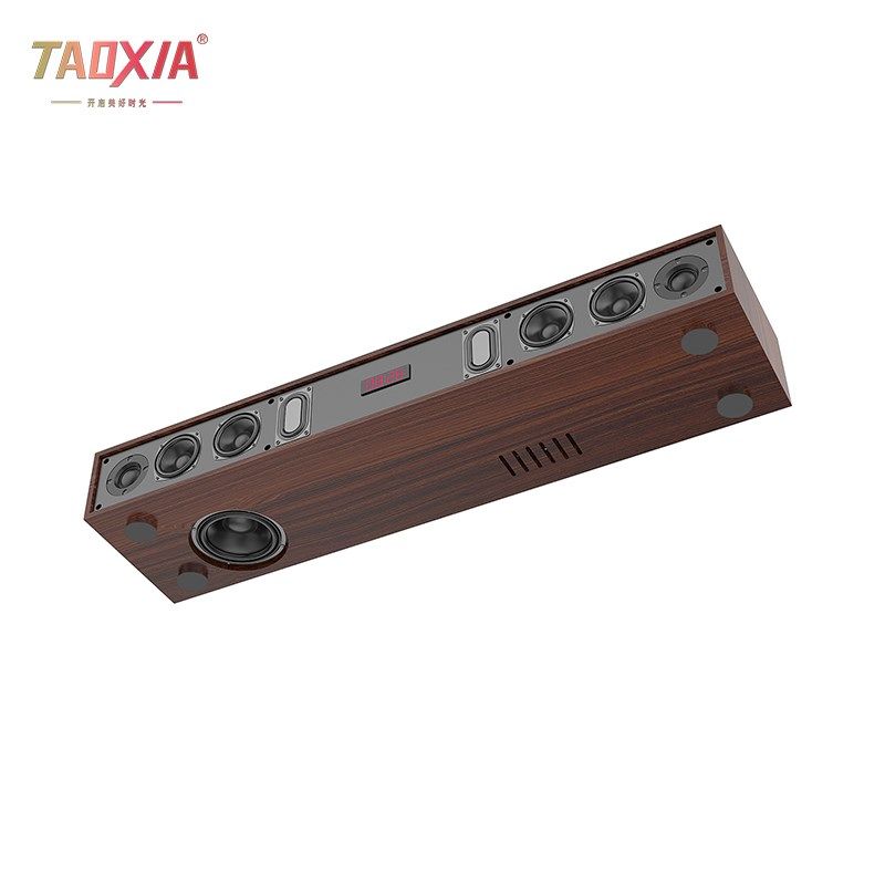 桃下回音壁家庭影院电视音响木质大功率加低音炮套装客厅长条音响