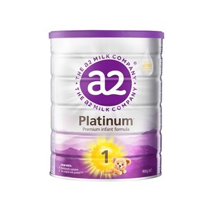 a2紫白金一段奶粉婴幼儿成长配方1段900g6罐装 6个月 新西兰进口0