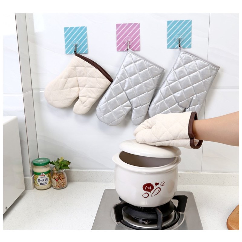 耐高温蒸烤箱用防烫手套加长加厚棉防滑微波炉隔热手套厨房96667
