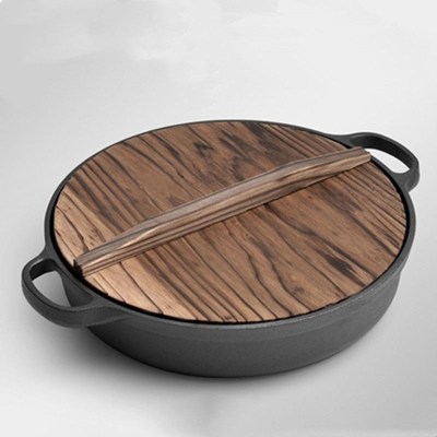 Cast Iron Skillet Non-stick Frying Pan Cooking Pot Restauran