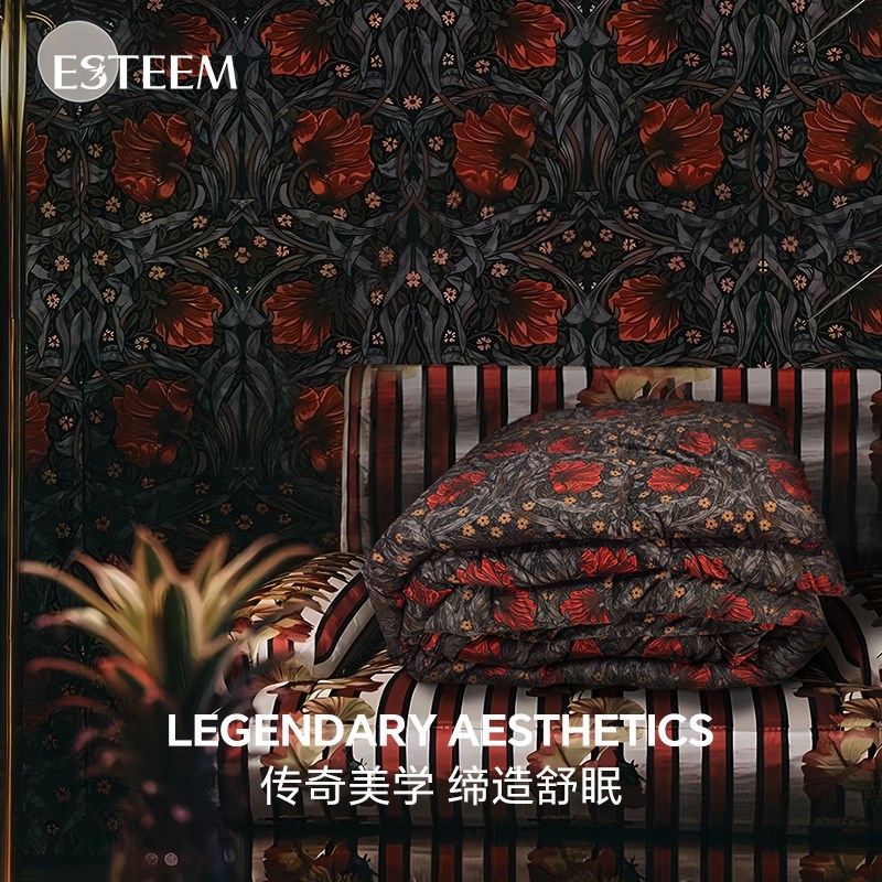 ESTEEM/宜庭莫里斯传奇可水洗鹅绒被二合一四季羽绒被冬被子被芯
