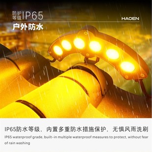 LED双面瓦楞灯古建筑凉亭寺庙民宿屋顶瓦檐灯户外防水瓦灯亮化灯