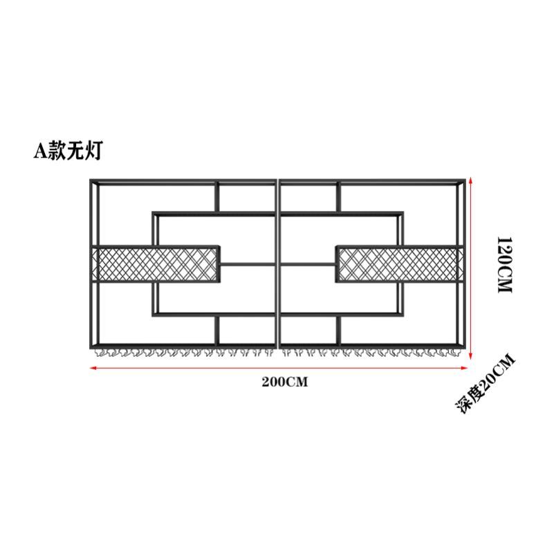 酒吧展示葡萄酒红酒铁艺酒架壁挂式吧台酒柜靠墙创意工业风酒架子