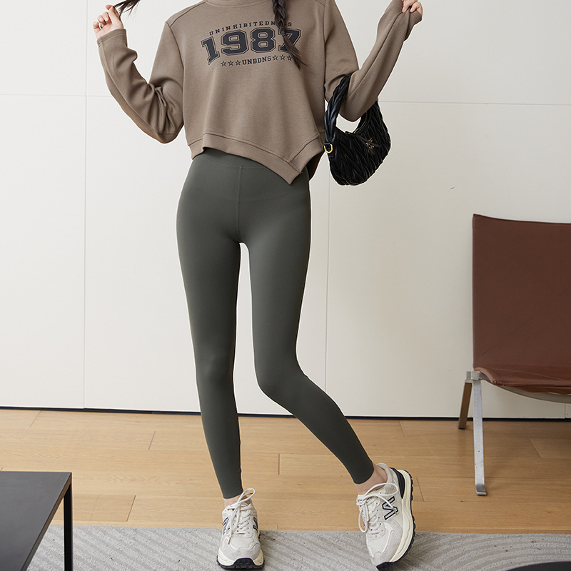 鲨鱼裤女春季新品薄款长裤紧身显瘦高腰收腹外穿瑜伽裤休闲芭比