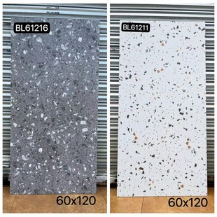 哑光水磨石仿古瓷砖庭院餐客厅厨卫阳台商铺工程地砖墙砖600x1200