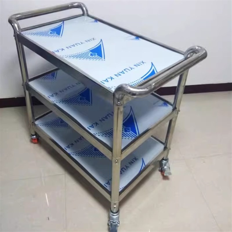 厨房三层推车收餐车送餐车酒店餐厅酒水车移动收碗车