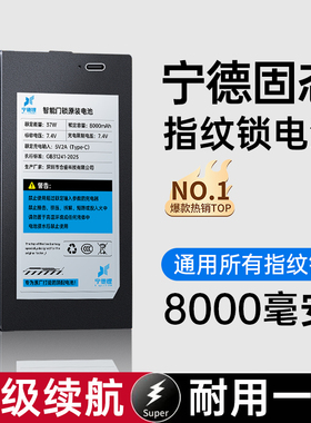 智能门锁锂电池指纹锁电池密码锁锂电池充电大容量zns一09b1专用