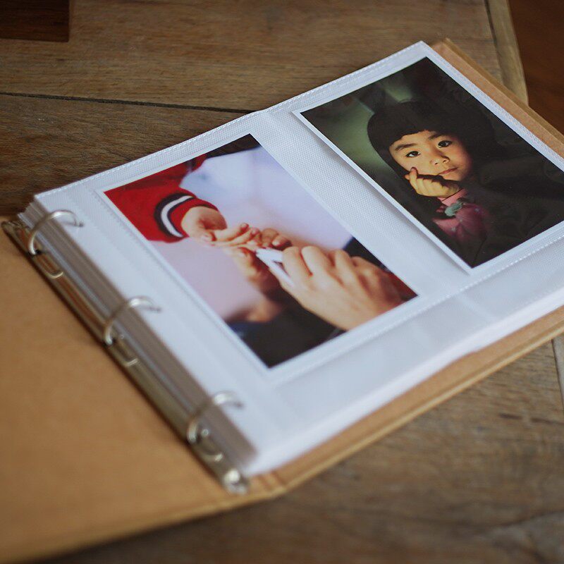 纯色竖版6寸插袋相册 文艺小清新插页式影集相薄 家庭 宝宝成长册