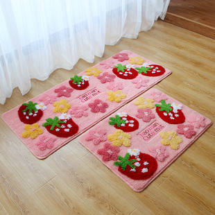 韩式可爱卧室门口地垫浴室吸水门垫家用进门防滑脚垫子床边地毯女