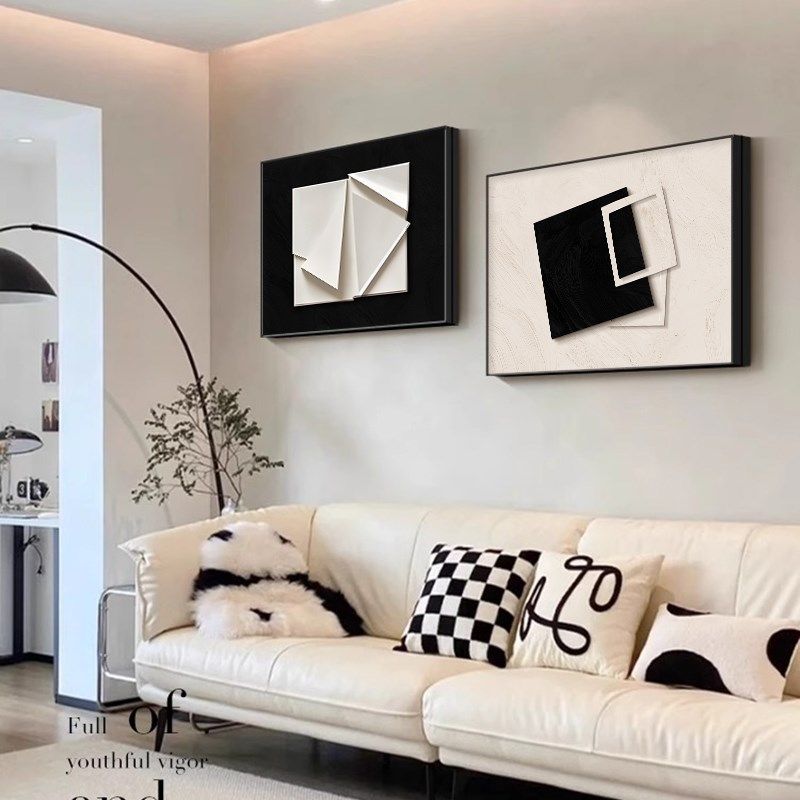 现代简约电表箱装饰画2025新款抽象配电箱遮挡盖板电闸开关盒挂画,家居饰品,现代装饰画,淘宝优惠券,粉丝福利购,淘宝优惠卷