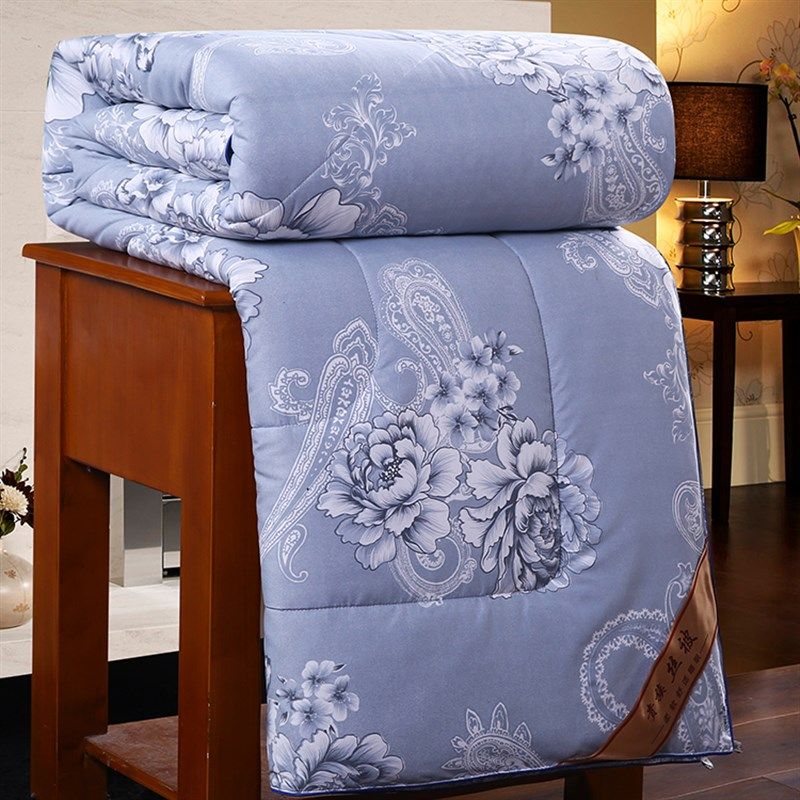 加厚被子冬被长丝被春秋被太空调被丝棉被芯保暖冬天双人10斤冬季