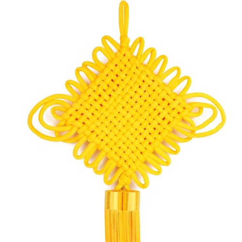 中国结挂件客厅大号黄色家居乔迁装饰平安节挂饰新款手工福字门上