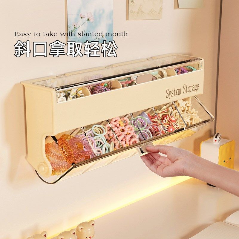 儿童发饰收纳盒壁挂大容量宝宝发圈皮筋发夹头绳挂墙女童首饰品盒,收纳整理,首饰盒,淘宝优惠券,粉丝福利购,淘宝优惠卷