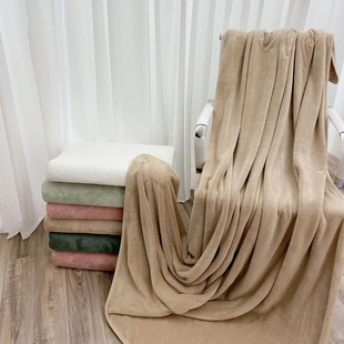 美容院用盖毯美容床床旗加大毯子小毛毯办公室午睡毯单人被床尾巾