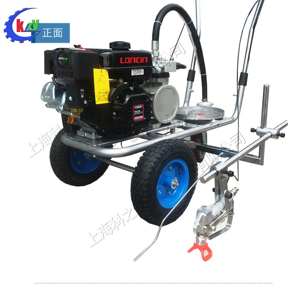 手推式双枪冷喷划线机电动塑胶跑道画线机建筑路面打磨标线机