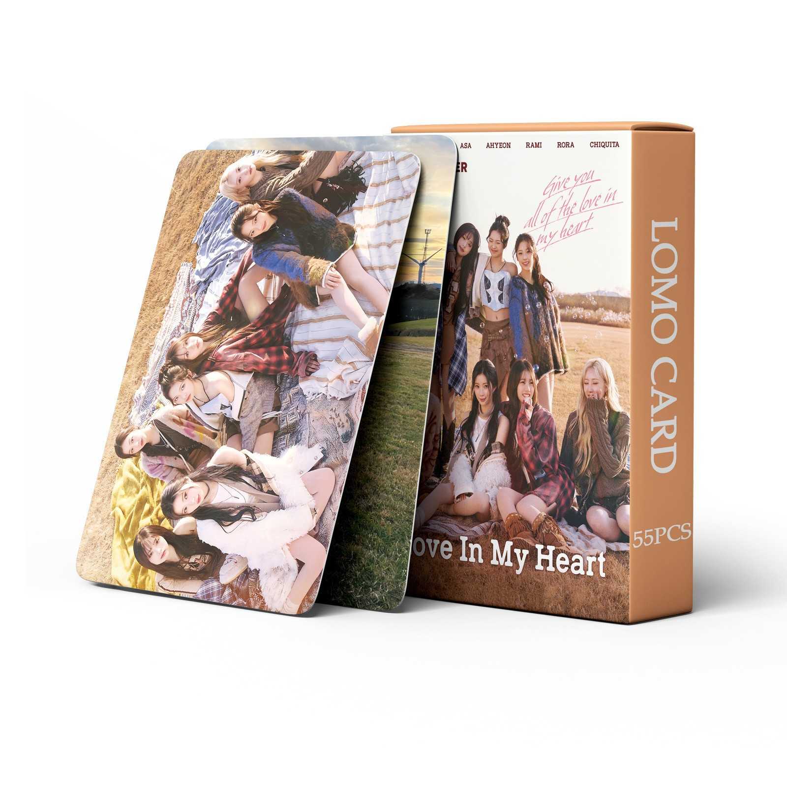 大量现货55张BABYMONSTER专辑Love In My Heart明星周边LOMO小卡