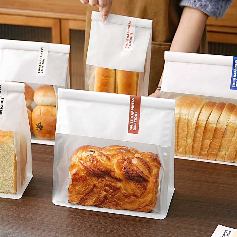 450g吐司包装袋切片面包打包外带透明自封袋麻薯饼干袋子家用烘焙