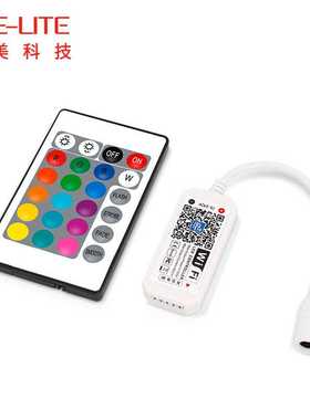 无线2.4G24键WIFIRGBW控制器AmazonAlexa智能语音RGB控制器led灯