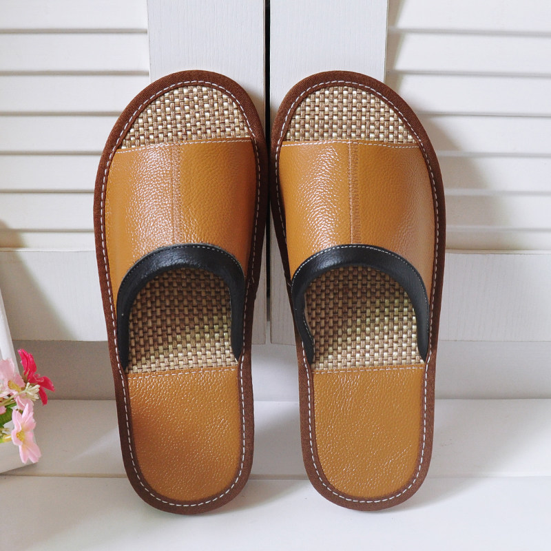 牛皮夏季居家真皮拖鞋男家用室内地板软底防滑亚麻凉拖女情侣夏天,居家布艺,居家凉拖/凉鞋,淘宝优惠券,粉丝福利购,淘宝优惠卷